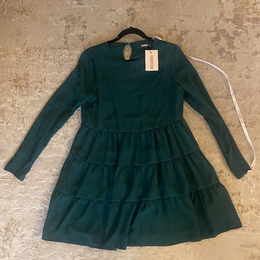 Chiffon Tiered Smock Dress NWT